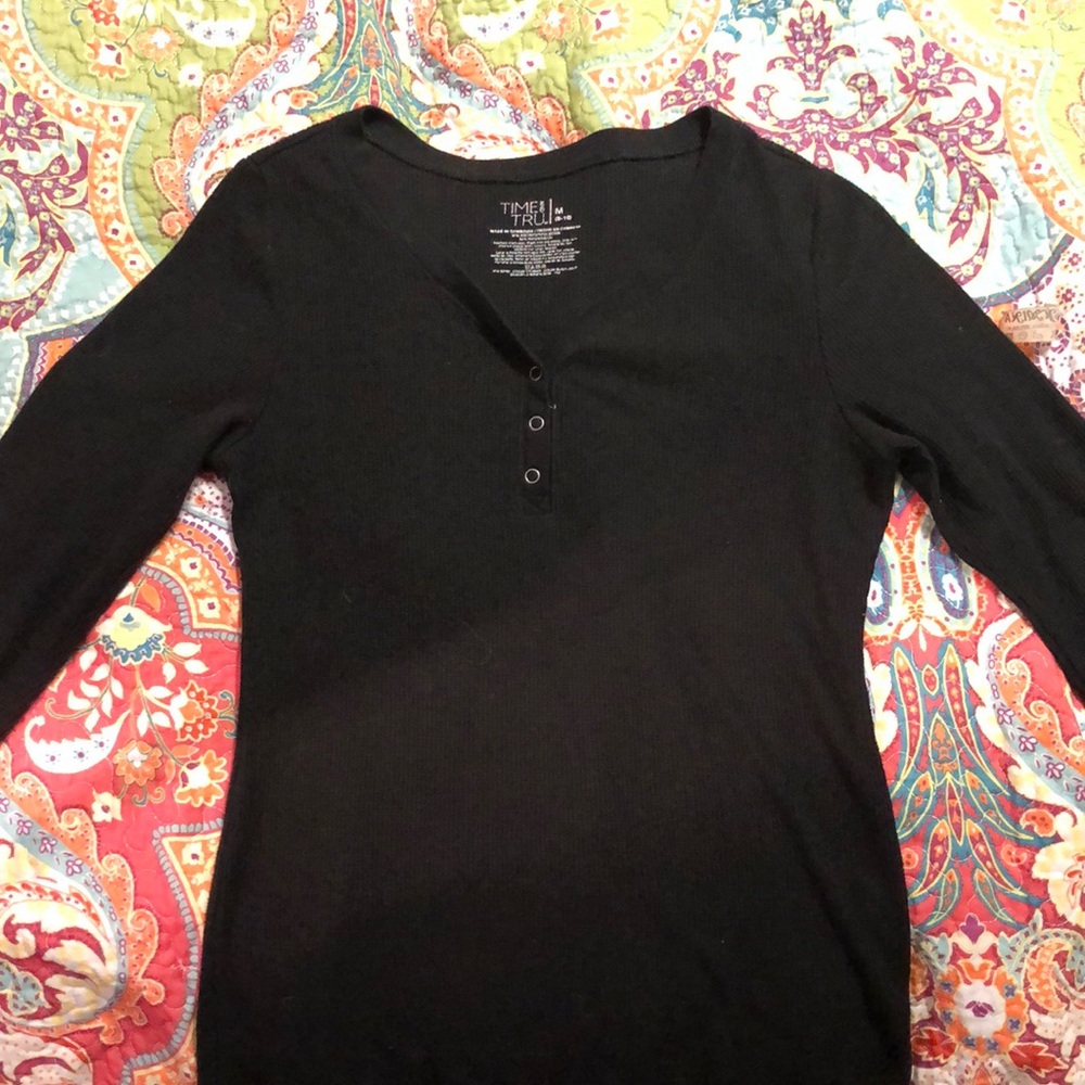 Black, Grey, Purple Thermal Long Sleeve Medium